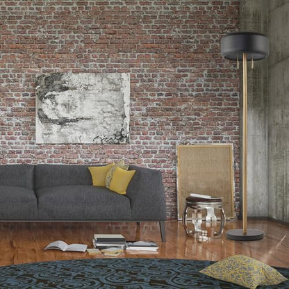 Globe Electric 67346 Novogratz x Floor Lamp, Dark Gray - color: Dark Gray