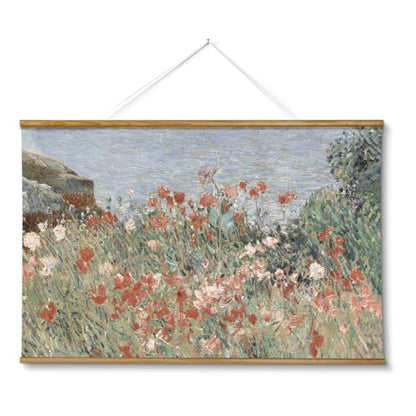 ARPEOTCY Extra Large Framed Wall Art, Seaside Wildflower Prints, 36x54In - color: Beachside Poppies