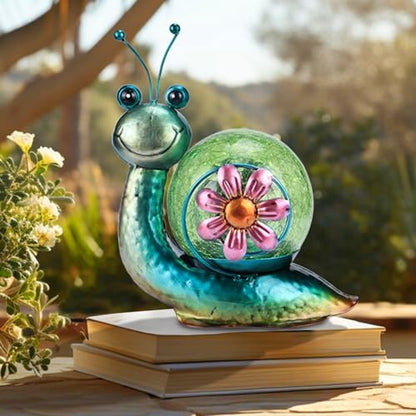 MUMTOP Solar Lights Snail Figure Outdoor Garden Decor Waterproof Lamp