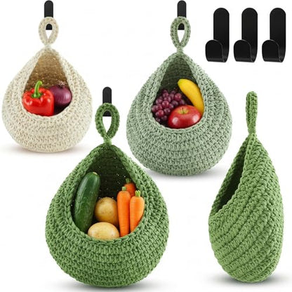 Honeydak 3 Hanging Baskets, Sage Green Mix, Classic Teardrop - color: Sage Green Mix, style: Classic Teardrop