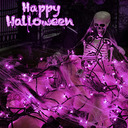 Toodour Purple Halloween Lights, 25ft 100 Count Incandescent String Lights - color: Purple, size: 25ft