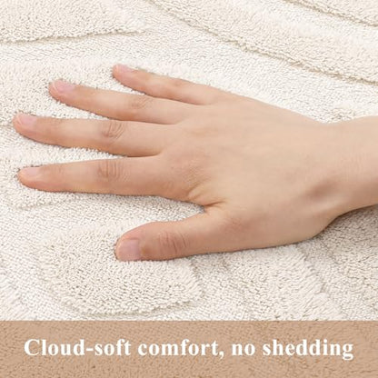 SHACOS 5x7 Soft Area Rugs Fluffy Carpet for Bedroom Living Room Beige - size: 5×7