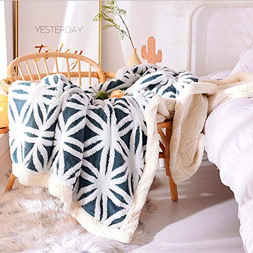 UKELER Navy Blue Flannel Sherpa Throw 60'' x 50'' New Blanket Ultra Plush Lightweight Throw Blanket Luxury Soft Warm Fuzzy Blanket Throws for Bed/Couch/Sofa/Office/Camping - color: C-navy Blue, size: 50''x60''