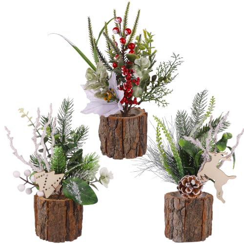 winemana Christmas Table Decorations Indoor Xmas Centerpieces Decor, 3 Pack - size: Style 1