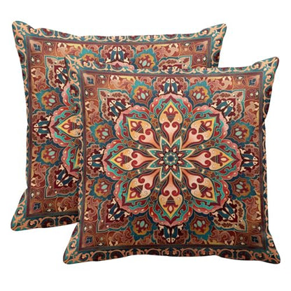 Britimes Throw Pillow Covers Set of 2, 18 x 18 Inch, Aztec Abstract - color: Ethnic Tribal 29, size: 18" x 18" (Pack of 2)