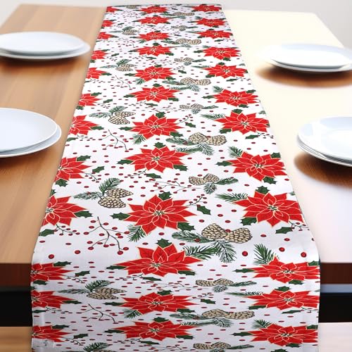 Urban Villa Table Runner Cotton Heavier Quality 14x72 Pine Cone - color: Pinecone Print, size: 14" x 72"