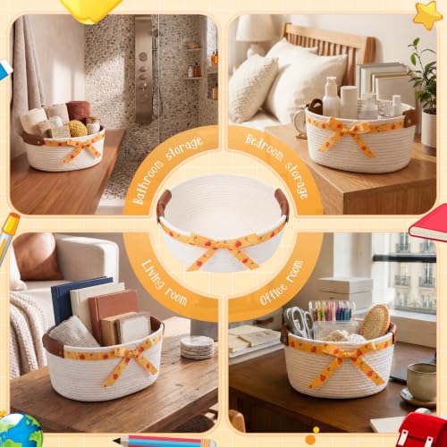 Havawish 1 Pack Thanksgiving Teacher Basket, DIY Empty Gift Basket, Apple - style: Apple