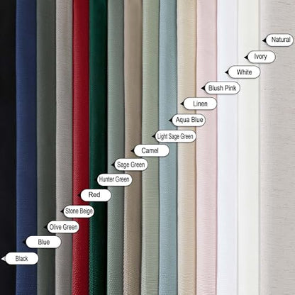 Chyhomenyc White Curtains 72 Inch Length 2 Panels Set - color: White, size: 40"W x 72"L (Pack of 2)