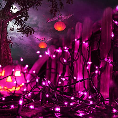 Toodour Purple Halloween Lights, 12.5ft 50 Count Incandescent String Lights - color: Purple, size: 12.5ft