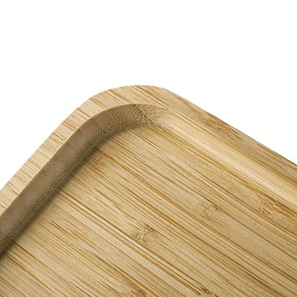 Bamboo Vanity Tray, Bathroom Counter Tray, Toilet Tank Top Tray for Organizing and Decor Display, 11.8 x 5.1 x 0.8 inch - size: 11.8" x 5.1" x 0.8"