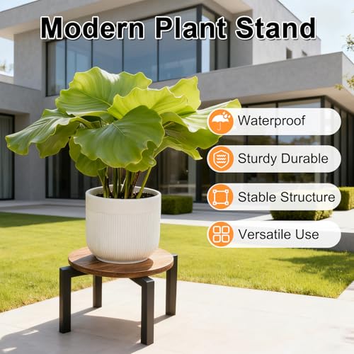Vigordream Plant Stand Indoor, Heavy Duty Sturdy Metal Plant Pot Holder - size: Medium