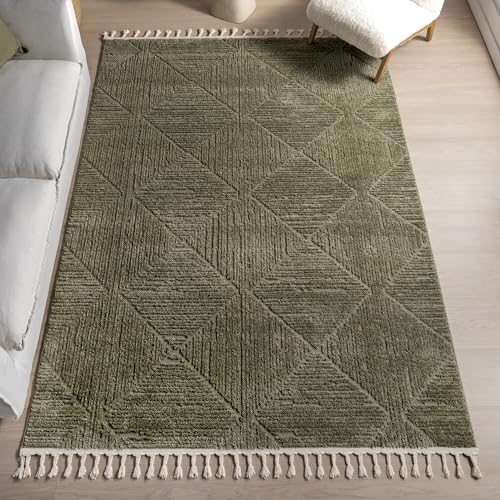 nuLOOM Kerry Green Trellis Power Loomed Area Rug, 8' x 10' - color: Kerry Green, size: 7'10" x 10' (Rectangular)