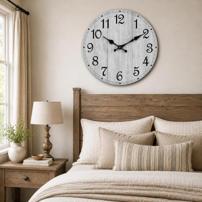 10 Inch Wall Clock, Silent Battery Operated Analog Clock, Grey - color: B-grey Retro, size: 10"