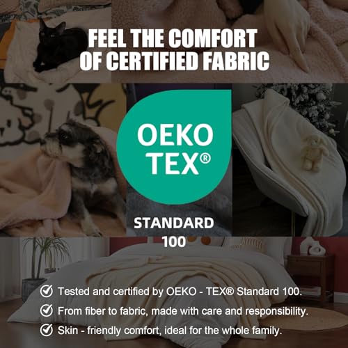 Ailemei Direct Knit Throw Blanket for Bed, Soft Thin Blankets for Sofa, Couch, Camping, Office Chair, Cozy Touch Lightweight Breathable Blanket All Season Use, Sand 50"x70" - color: Sand