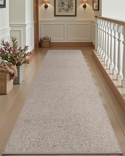 DEXI Hallway Runner Rug 30x84, Non Slip Long Rug for Entryway, Beige - color: Beige, size: 30" X 84" (Runner)