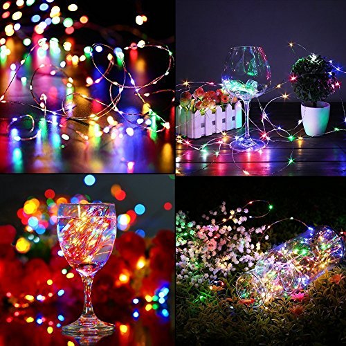ANJAYLIA Battery Operated Fairy String Lights, 10Ft 30 LEDs, Multi Color - color: Multi-color 1 Pack 30 LED
