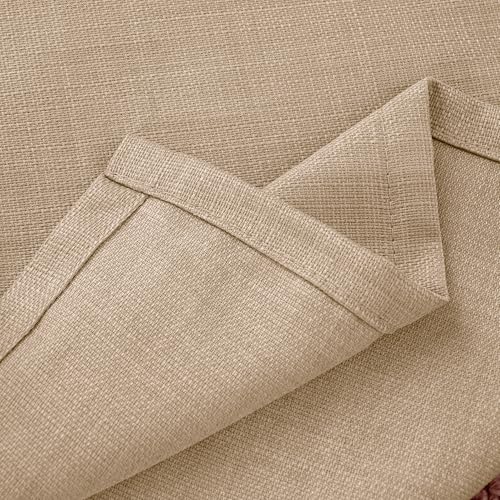 BGment Tan Curtains 72 Inches 2 Panels for Living Room - color: Tan, size: 42"W x 72"L (Pack of 2)