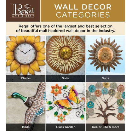 Regal Art & Gift Metal Tree Wall Decor 42 in, Nature-Inspired Sculpture | Bronze, 42 in, Metal, Handcrafted Branch & Leaf Design, Elegant Nature Wall Art for Living Room, Bedroom & Hallway