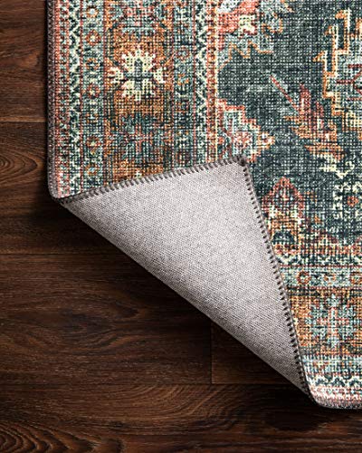Loloi Skye Sea/Rust 2'-3" x 3'-9" Accent Rug - color: Sea / Rust, size: 2'3" x 3'9" (Rectangular)
