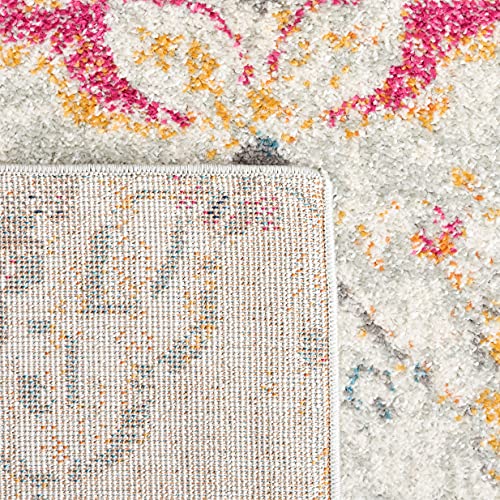 SAFAVIEH Madison Collection Runner Rug - 2'3" x 8', Grey & Gold, Boho Chic Glam Paisley Design, Non-Shedding & Easy Care, Ideal for High Traffic Areas in Living Room, Bedroom (MAD600F) - color: Grey/Gold, size: 2'3" x 8' (Runner)