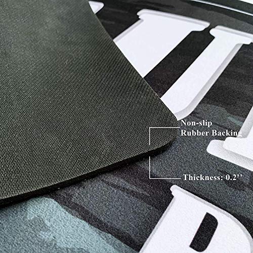 UKELER Farmhouse Laundry Room Rug, 20''x59'', Non-Slip, Waterproof, Microfiber and Rubber Backing, Modern, Runner, Unisex, Indoor, Machine Washable, Rug - color: E, size: 20×59 in