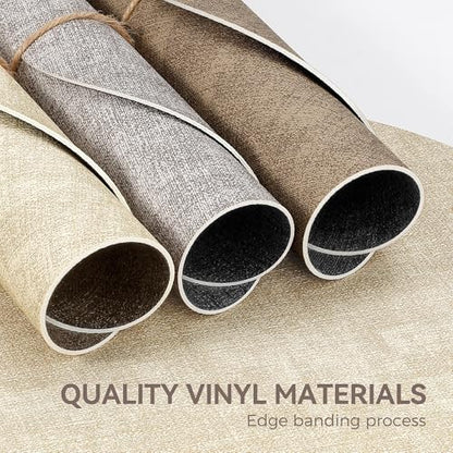 NCUE 13" Faux Leather Round Placemats Set of 4, Reversible Dual-Color - color: Dark Coffee Beige