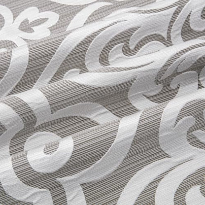 Loom and Mill Modern Damask Valances for Windows, Silver Gray, 54"x18" - color: Silver Gray
