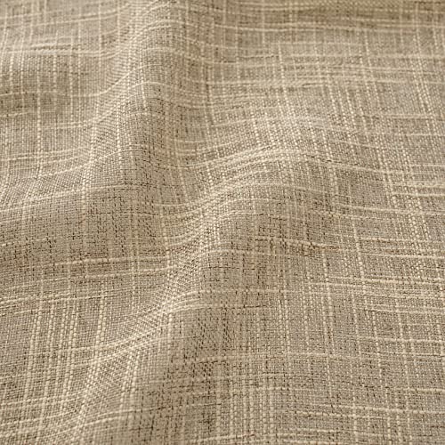 Beda Home Linen Textured Curtain Valance Kitchen Living Room-Taupe 52Wx18L - color: Taupe, size: 52"W x 18"L (Pack of 1)