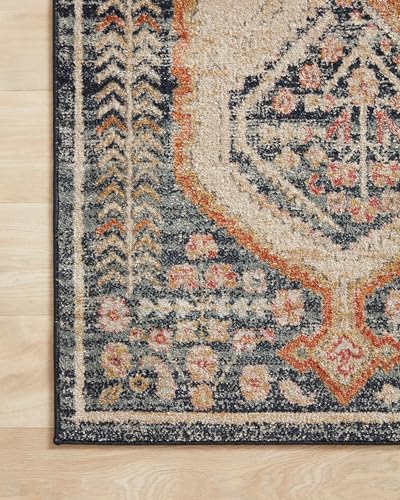 Loloi Jocelyn Navy/Multi 6'-7" x 9'-7" Area Rug - color: Navy / Multi, size: 6'7" x 9'7" (Rectangular)