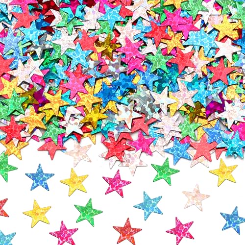 MARFOREVER Rainbow Star Confetti Glitter Star Confetti Party Supplies - style: Rainbow Star