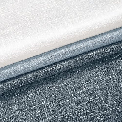 Ombre Backtab Semi Sheer Curtain, Cream White to Indigo Blue, 50"Wx84"Lx2 - color: Indigo Blue, size: 50"W x 84"L (Pack of 2)