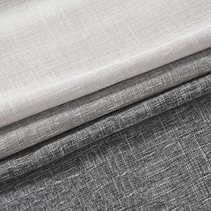Ombre Pinch Pleated Semi Sheer Curtain, 40"Wx63"Lx2, Cream White to Gray - color: Grey/Pinch Pleat, size: 40"W x 63"L (Pack of 2)