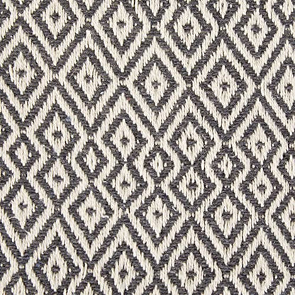 DII Rustic Farmhouse Double Diamond Woven Throw, 50x60, Mineral - color: Black, size: 50x60"
