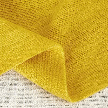 Homiest Mustard Yellow Knitted Throw Blanket with Fringe, 50x60 Inch - color: Mustard Yellow, size: 50" x 60"