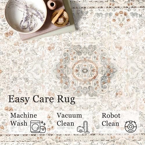 Washable Runner Rug 2x8,Long Boho Rug Runners for Hallways - color: Beige, size: 2'x8'