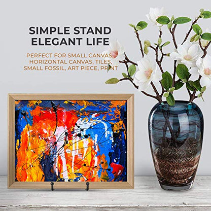 TR-LIFE Plate Stands for Display - 4.5 Inch Plate Holder Display Stand + Metal Frame Holder Stand for Picture, Decorative Plate, Book, Photo Easel - size: 4.5 Inch