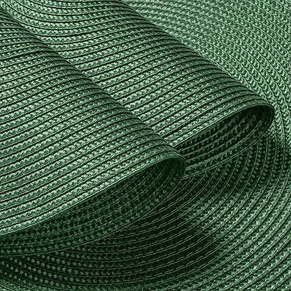 FunWheat Round Braided Placemats Set of 6 Table Mats for Dining Tables Woven Washable Non-Slip Place mats 15 inch (Olive, 6pcs) - color: Olive, size: Set of 6