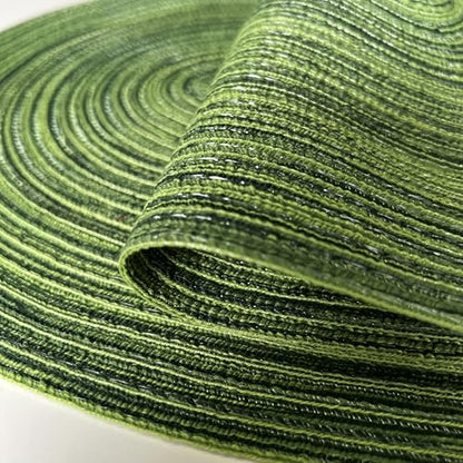 WAZAIGUR Oval Placemats Set of 4, Woven Braided, 18 x 12 Inch, Hunter Green - color: Hunter Green, size: set of 4