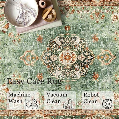 Small Rugs 2x3 Boho,Green Rug for Entryway Bathroom Bedroom - color: Green, size: 2'x3'