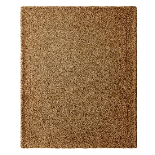 HiEnd Accents Teddy Umber 50x60 inch Boucle Throw Blanket - color: Umber, size: 50" x 60"