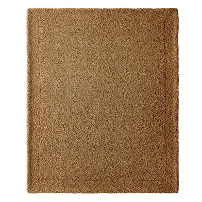 HiEnd Accents Teddy Umber 60x90 inch Boucle Throw Blanket - color: Umber, size: 60" x 90"
