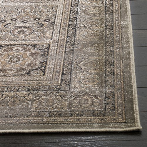 SAFAVIEH Vintage Collection Runner Rug - 2'2" x 8', Mouse, Oriental Distressed Viscose Design, Ideal for High Traffic Areas in Living Room, Bedroom (VTG127-3110)