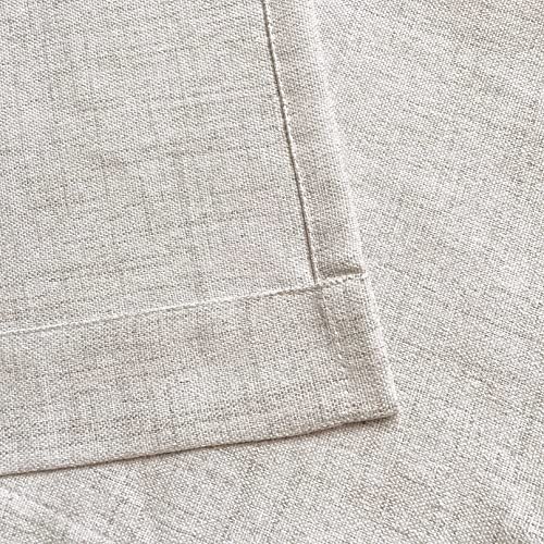 Oindec Farmhouse Faux Linen Valance for Windows, 54x15 inch, Natural - color: Natural, size: 54"W x 15"L (Pack of 1)