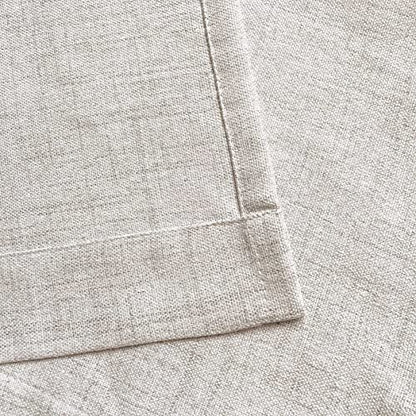 Oindec Farmhouse Faux Linen Valance for Windows, 54x15 inch, Natural - color: Natural, size: 54"W x 15"L (Pack of 1)