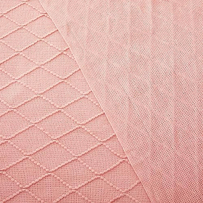 Acrylic Knitted Throw Blanket, Baby Pink, 50 x 60 Inches - color: Baby Pink