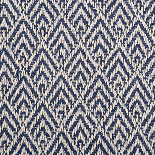 DII Diamond Throw Collection Cotton Woven, 50x60, Nautical Blue - color: Nautical Blue, size: 50x60"