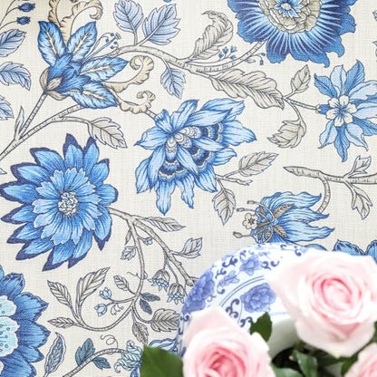 ISAENNE Designer French Linen Rectangular Tablecloth,79"x55"-Blanch - color: Blanch, size: 79" x 55" (Rectangular)