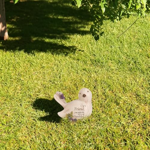 Pavilion Gift Company - Simple Spirits 41104 Decorative Bird Friend Make Life Beautiful Bird Figurine 3.5" - color: Blue