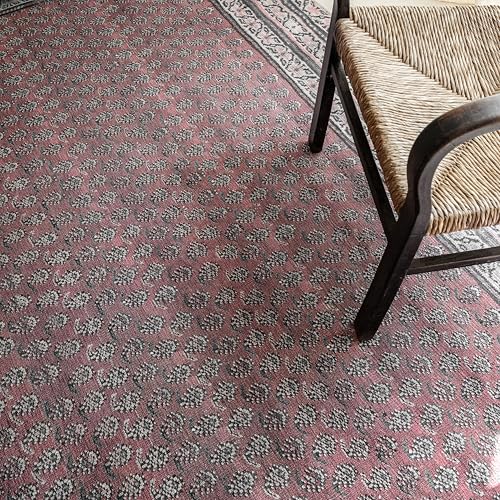 Rusty Rhythm 2'6" x 10' Burgandy Runner Rug - Persian-inspired design - size: 2'6" x 10' (Rectangular)