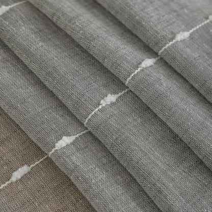 Grey Sheer Curtains 63 Inches for Living Room Faux Linen 2 Panels - color: Grey, size: 52"W x 63"L (Pack of 2)